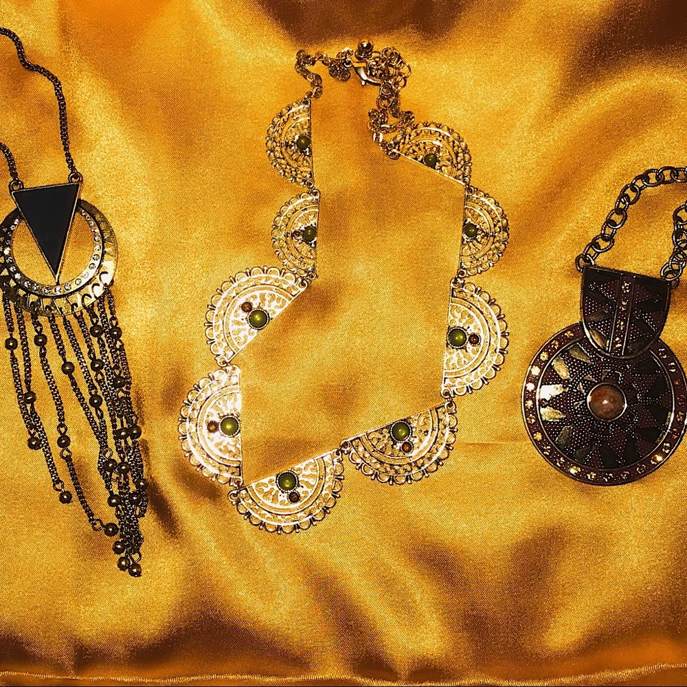 3 Boho Statement Necklaces